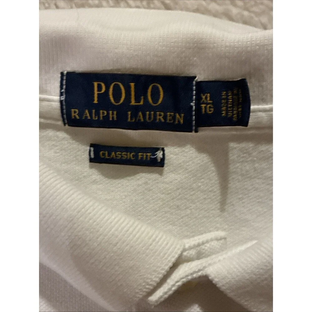 Polo Ralph Lauren Men’s XL Tall White Classic Fit Polo Short Sleeve Shirt
